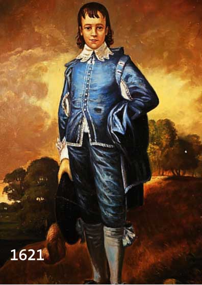 UNBEKANNTER KÜNSTLER, 1. HÄLFTE 20. JH., KOPIE NACH THOMAS GAINSBOROUGH: DER KNABE IN BLAU, NACH EINEM ORIGINAL IN DER HUNTINGTON KUNSTGALERIE ...