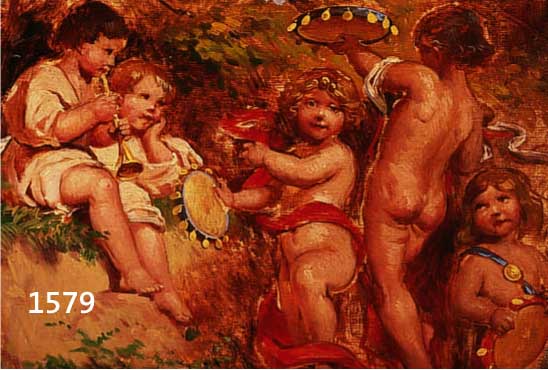 VERESS, ZOLTAN, 1868 KOLOSZAR-1935 BUDAPEST, STUDIERTE IN BUDAPEST UND MÜNCHEN, MALTE GENREBILDER UND RESTAURIERTE DIE FRESKEN IN DEN DOMEN VON ...