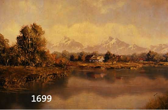 WAGNER, HANS, VORALPENLANDSCHAFT IM FRÜHLING MIT SEE IM VORDERGRUND, ÖL/HARTFASER, SIGN., CA. 60 X 80 CM, R.