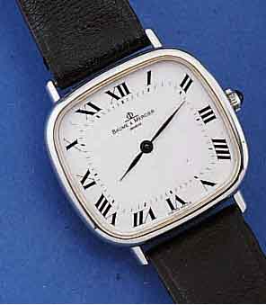 KONVOLUT: 2X BAUME & MERCIER HERRENARMBAND- UHREN, BEIDE STAHL, VERSCH. FERTIGUNGSZEITEN U. DESIGNS, 1X UM 1964, VERSILB. BL. ZUM RAND ZU FARBL. ...