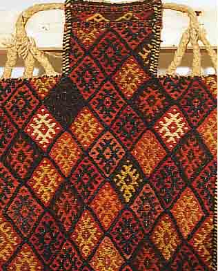 KURDEN SALZTASCHE, 76 X 55CM, EHZ 2 WOLLE AUF WOLLE, UM 1930
