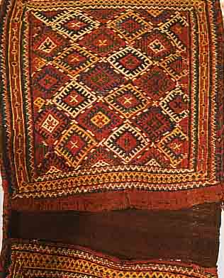 KORDI D.TASCHE, 110 X 49CM, EHZ 3 WOLLE AUF WOLLE, UM 1920