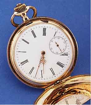 ILTIS SAVONETTE HERRENTASCHENUHR, SCHWEIZ F.D. DEUTSCH. MARKT UM 1922, ROSE-G 585/000, BEIDE SCHALEN SYMM. GUILL., MONOGR. JS, EMAIL- BL., ...