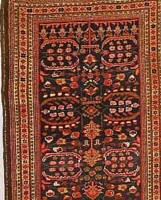 MALAYER, PERSIEN, 275 X 115CM, EHZ 2 FLOR WOLLE, CA.50 JAHRE