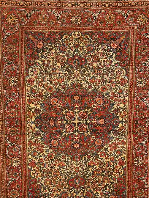 FARAGHAN, PERSIEN, 205 X 140CM, EHZ 4 FLOR WOLLE, UM 1890