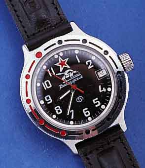 KONVOLUT: 2 X STURMANSKJIE MILITÄRARMBANDUHREN , RUSSLAND UM 1994, BEIDE METALL VERCHR., EDELST.-BOD. U. KRONE GESCHR., BEIDE AUTOMATIK , BAUWEISE ...