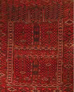BUCHARA, AFGHANISTAN, 137 X 115CM, EHZ 3 WOLLE AUF WOLLE, CA.60 JAHRE