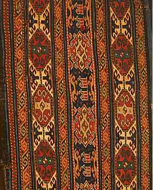 SHIRWAN MAFRASH, 115 X60CM, EHZ 3 WOLLE AUF WOLLE, UM 1900