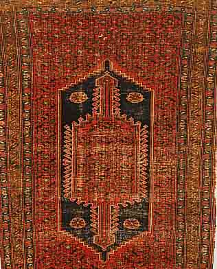 MALAYER,PERSIEN CA 200 X 133 CM.,FLOR WOLLE. EHZ 4-5.UM 1910.