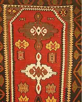 SHIRWAN KELIM .CA 300 X 160 CM..EHZ 2-3. UM 1920.