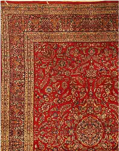 MESCHED, PERSIEN, 455 X 307CM, EHZ 4 FLOR WOLLE, CA.40 JAHRE