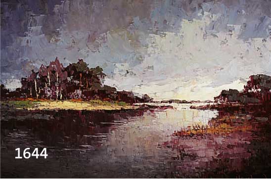 HOPPMANN, HEIN, AACHENER KÜNSTLER, SONNENAUFGANG ÜBER DEM MOOR, ÖL/HARTFASER, RE. U. SIGN., CA. 60 X 80 CM, R.