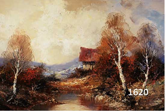 STADLER, TONI, 1888 MÜNCHEN-1982, BIRKEN AM BACHLAUF, ÖL/LWD, RE. U. SIGN., CA. 50 X 100 CM, R.