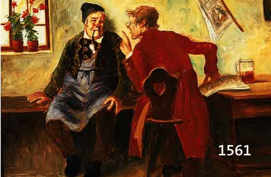 WAGNER, R.,, MALER DES 20. JH., IN DER GASTSTUBE, ÖL/HOLZ, RE. U. SIGN., CA. 40 X 50 CM, R.