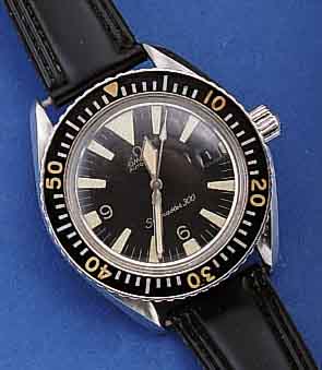 OMEGA HERRENTAUCHERUHR, SEAMASTER 300, AUTOMA- TIK, EDELST., BOD. GESCHR., BEI FERTIGST. WASSERD. BIS CA. 300 M, ORIG. KONTRASTZIFFER- BL., LÜN. ...