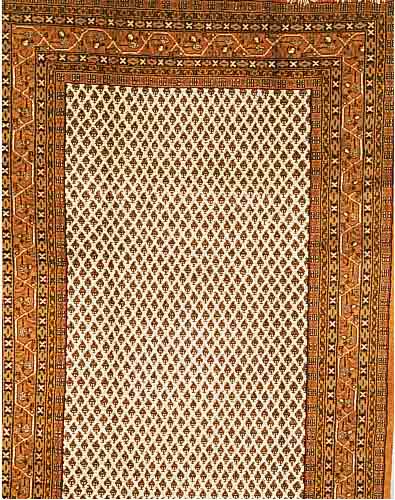 SAROGH MIR,INDIEN.CA 290 X 197 CM..FLOR WOLL E.EHZ 1-2.CA 5 JAHRE
