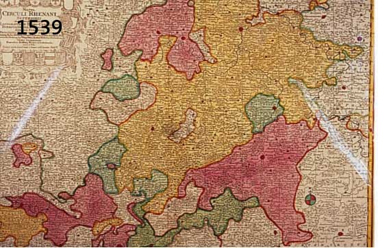 2 BLATT HESSEN UND HANAU, 1.) ALTKOLOR. KUPFERSTICHK. V. TH. LOTTER, MAPPA CIRCULI RHENANI SUPERIORIS, MIT ÜBERGR. PRACHTVOLLER KARTUSCHE O. LI., ...