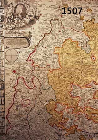 ALTKOLOR. KUPFERSTICHK. V. HOMANN, DOMS SERENIßIMO CELSIßIMOQ PRINCIPI AC DOMINO ..., MIT ÜBERGR. PRACHTVOLLER KARTUSCHE MIT GA VON STUTTGART ...
