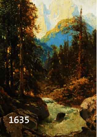 JUST, A., WOHL ÖSTERREICHISCHER MALER, ENDE 19. JH., LANDSCHAFT MIT REIßENDEM BACH IM GEBIRGE, ÖL/LWD, LI. U. SIGN., CA. 76 X 39 CM, R.