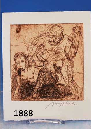 ALFRED HRDLICKA UND DER FALL FLORA, BUCH, MOLDEN VERLAG, MIT EINER ORIG. RA- DIERUNG, DIESE HANDSIGNIERT, CA. 19,5 X 18,5 CM