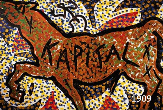 PENCK, A.R., GEB. 1939, FARBOFFSET, HANDSIGNIERT, CA. 59 X 84 CM