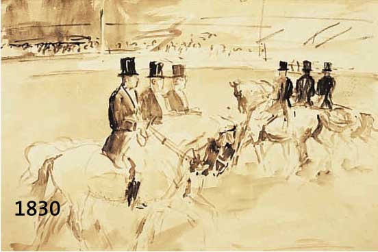 DILL, OTTO, 1884 NEUSTADT-1957 BAD DÜRKHEIM, IN DER MANEGE, AQUARELLIERTE TUSCHEZEICHNUNG, UM 1920, HANDSIGNIERT, CA. 33 X 45 CM, PP