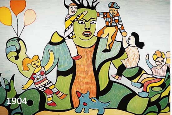DE ST. PHALLE, NIKI, FARBLITHOGRAPHIE, HANDSIGNIERT, NUM. 78/250, CA. 64,5 X 104 CM