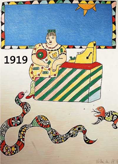 DE ST. PHALLE, NIKI, FARBLITHOGRAPHIE, HANDSIGNIERT, NUM. 197/250, CA. 76 X 56 CM
