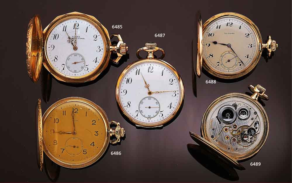 PAUL DITISHEIM SOLVIL SAVONETTE HERRENTASCHEN- UHR, GG 585/000, SCHWEIZ FÜR DEN DTSCH. MARKT UM 1935, BLATT REST., GOLDCUV. M. HERKUNFTSGRAV., ...