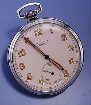 CORTEBERT HERRENTASCHENUHR OFFEN, SCHWEIZ UM 1940, NICKEL/CHROM-GEH., ORIG.-ZUST., VERS. BLATT, LEUCHTSTD.-ZEICHEN U. ZEIGER ALTERSBED. L. BRÜCHIG, ...