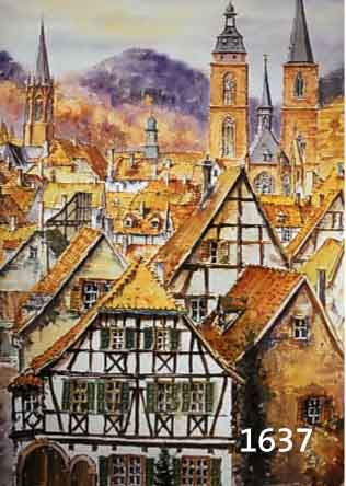 DEEGE, HEINRICH, GEB. 1920 HAßLOCH, LEBT UND ARBEITET IN NEUSTADT/WSTR., NEUSTADT AN DER WEINSTRAßE, SIGNIERT, BETITELT, DAT. 1992, CA. 74 X 54 ...