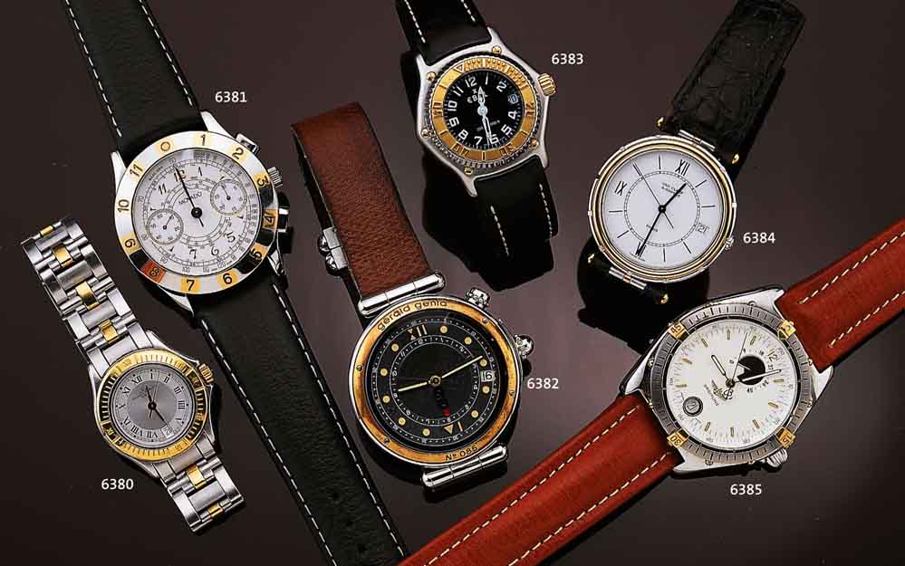 VAN CLEEFS & ARPELS DESIGNERHERRENARMBANDUHR SERIE LA COLLECTION, SCHWEIZ/FRANKREICH UM 1995, HIGH-TECH-QUARTZW. M. SEK.-TAKT U. DAT., EDELST.-GEH. ...
