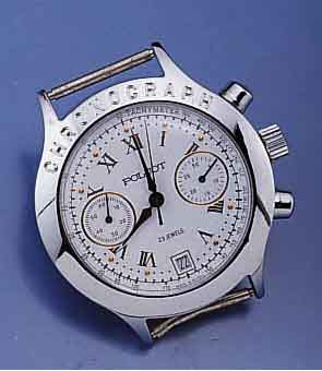 KONVOLUT: 3 POLJOT ARMBANDCHRONOGRAPHEN, RUSSLAND UM 1994, VERSCH. DESIGN, 2X VERG. (DAVON 1X CHRONOGRAPHGRAV. AUF LÜNETTE ÜBER 12), 1X VERCHR., ...