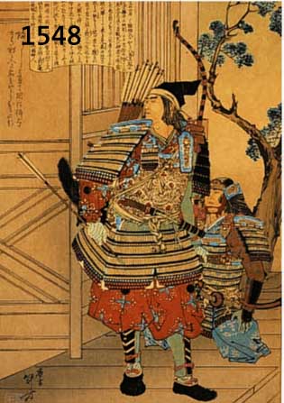 KONV. 2 HOLZSCHNITTE, JAPAN, UM 1880/1890, UNT. GL., R., DARSTELLUNGEN VON SAMURAI, FORMAT OBAN