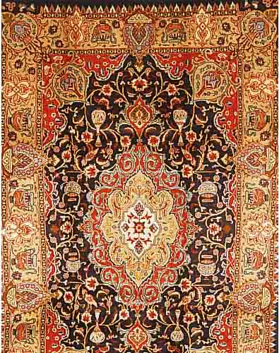 KASCHMAR,PERSIEN CA 296 X 196 CM..FLOR WOLLE EHZ 2.CA 30 JAHRE.