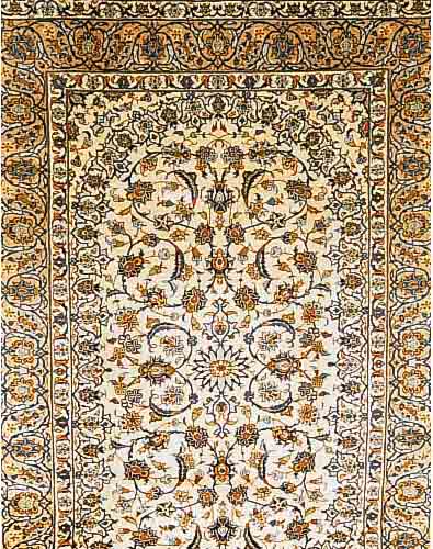KESCHAN,PERSIEN CA 293 X 200 CM..FLOR WOLLE. EHZ 2.CA 20 JAHRE.