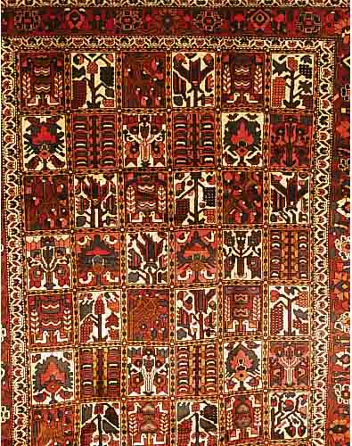 BACHTIAR,PERSIEN CA 322 X 227 CM..FLOR WOLLE EHZ 2.CA 30 JAHRE.