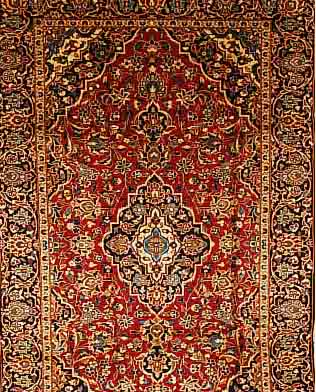 KESCHAN,PERSIEN CA 293 X 182 CM..FLOR WOLLE EHZ 3.CA 30 JAHRE.