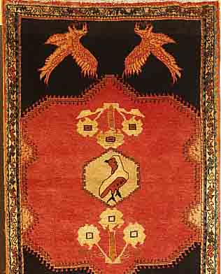 GHASCHGAI,PERSIEN CA 172 X 116 CM..FLOR WOLL E.EHZ 2.CA 40 JAHRE.
