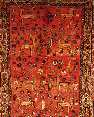 ALIGUDARZ,PERSIEN CA 191 X 137 CM..FLOR WOLL E.EHZ 2.CA 40 JAHRE.