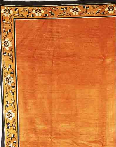 CHINA.CA 286 X 240 CM..FLOR WOLLE.EHZ 3. CA 50 JAHRE.