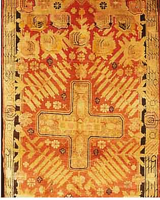 KHOTAN.CA 247 X 130 CM..FLOR WOLLE.EHZ 3 UM 1910.