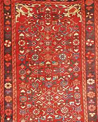 HOSSEINABAD,PERSIEN CA 353 X 80 CM..FLOR WOL LE.EHZ 2-3.CA 10 JAHRE.