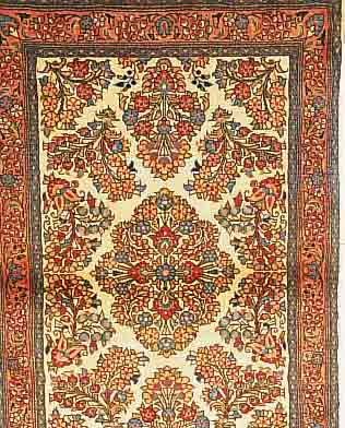 SAROGH,PERSIEN CA 160 X 100 CM..FLOR WOLLE. EHZ 2.CA 10 JAHRE.