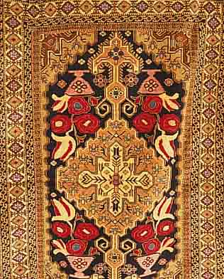 ARDABIL,PERSIEN CA 195 X 135 CM..WOLLE AUF WOLLE EHZ 2.CA 40 JAHRE.