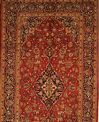 KESCHAN,PERSIEN CA 274 X 148 CM..FLOR WOLLE. EHZ 1-2.CA 20 JAHRE.