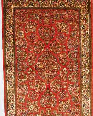 SAROGH,PERSIEN CA 200 X X125 CM..FLOR WOLLE. EHZ 2.CA 15 JAHRE.