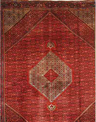 BIDJAR,PERSIEN CA 395 X 288 CM..FLOR WOLLE. EHZ 2.CA 40 JAHRE.