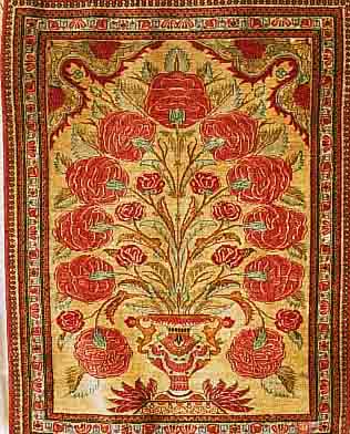 GHOM SEIDE, 76 X 57CM, EHZ 1-2 REINE NATURSEIDE, CA.20 JAHRE, CA.1 MIO KN/QM