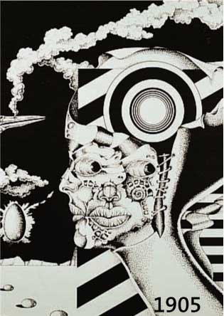 FLÖSSER, GERD, 1936 GORXHEIMERTAL-2000, TWO FACES, LITHOGRAPHIE, HANDSIGN. UND DAT. 79, NUM. 5/40, CA. 39,5 X 35,5 CM